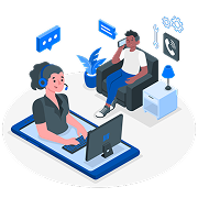 Call center illustration